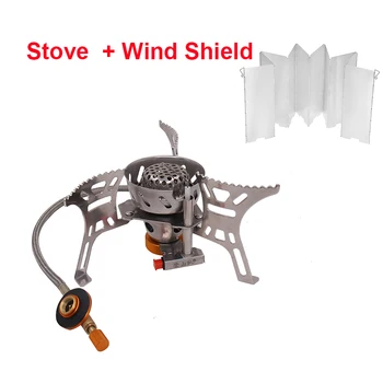

Outdoor Camping Gas Stove Outdoor Windproof Portable Cooking Camping Stove Foldable Split Burner Gas Conversion Head Adapter