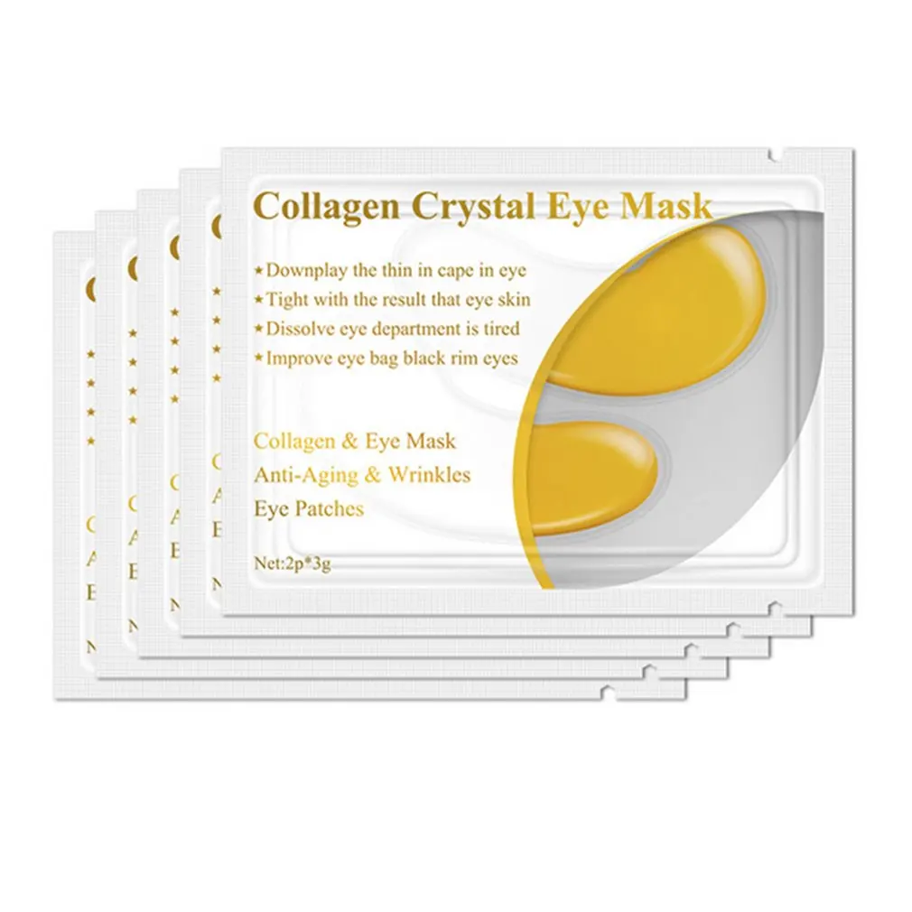 1 пара коллагеновая Белковая маска для глаз патчи удаление темных кругов против