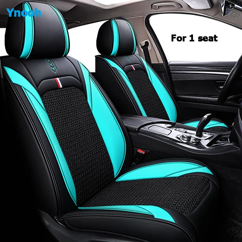 Negro De Cuero Ecológico Universal Asiento Delantero Cubre Para Mitsubishi L-200//Outlander