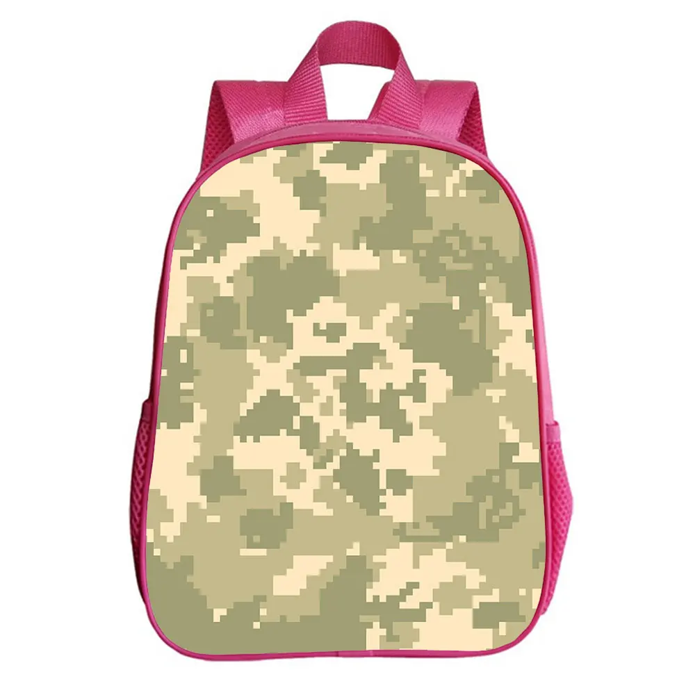Kids Camouflage Backpack Boys Girls Cartoon Rucksack Unisex Travel Laptop Knapsack Students Bag Kindergarten school bag