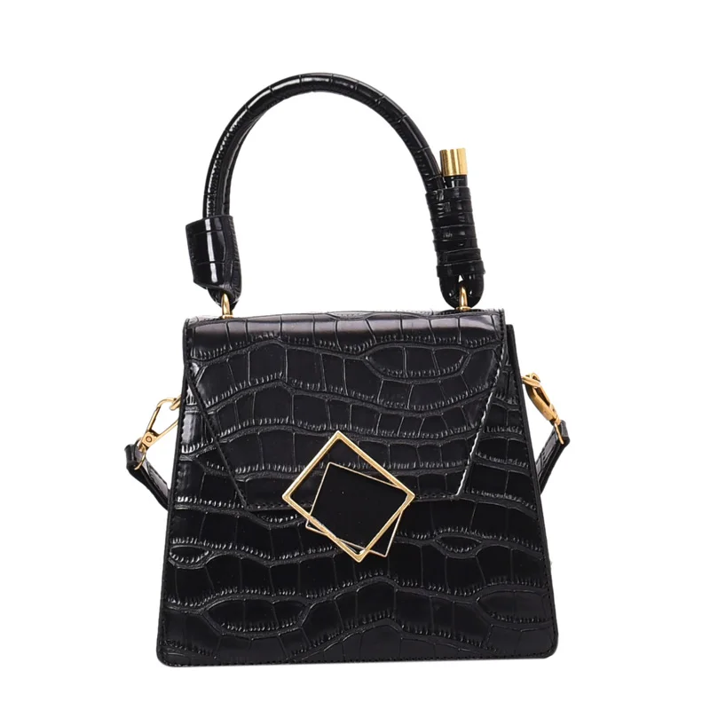 Women Stone Pattern PU Leather Small Crossbody Bags for Women Shoulder Messenger Bag Lady Luxury Handbags Fashion Totes