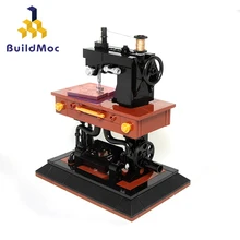 Buildmoc clássico criativo MOC-41609 máquina de costura compatível com blocos ortografia brinquedo conjunto blocos de construção meninas presentes