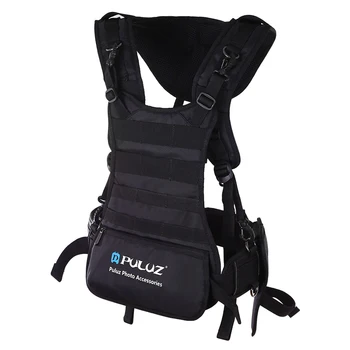 

PULUZ Strap Multi-functional Bundle Double Shoulders Padded Strap Waist Belt Holder Holster for canon nikon SLR / DSLR Cameras