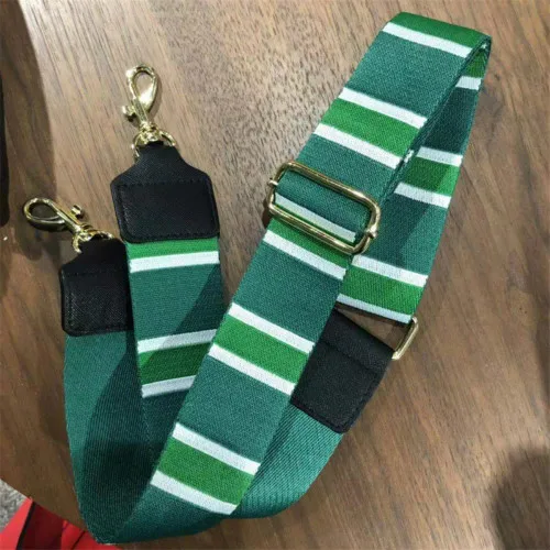 strip green Золотистая Радужная сумка на ремне, сумка на ремне, широкая сумка на ремне, Сменный ремень, аксессуар, сумка, часть, регулируемый ремень для сумки 120 см - Цвет: strip green