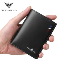 Новинка года. Вертикальный стандартный мужской кошелек. Тонкий мужской кошелек из натуральной кожи с отделением для карт. Бумажник для бойфренда в подарок