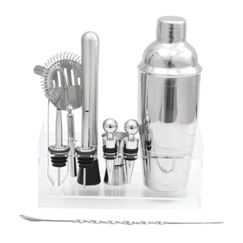 

12pcs Cocktail Shaker Set Professional Stainless Steel Drink Shaker for Pub