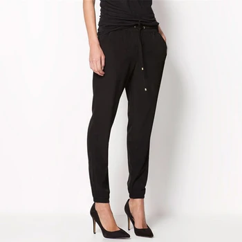 

Women's Casual Harem Pant Loose Trousers Female Elastic High Waist Casual Pants Office Clothing For Ladies 2020 Summer Autumn