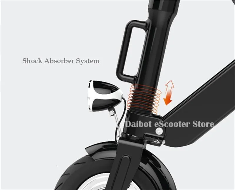 Daibot 3 Wheel Electric Scooter Mini Electric Bicycles 10 Inch 350W 36V Quick Foldable Portable Electric Bikes Adults Women (21)