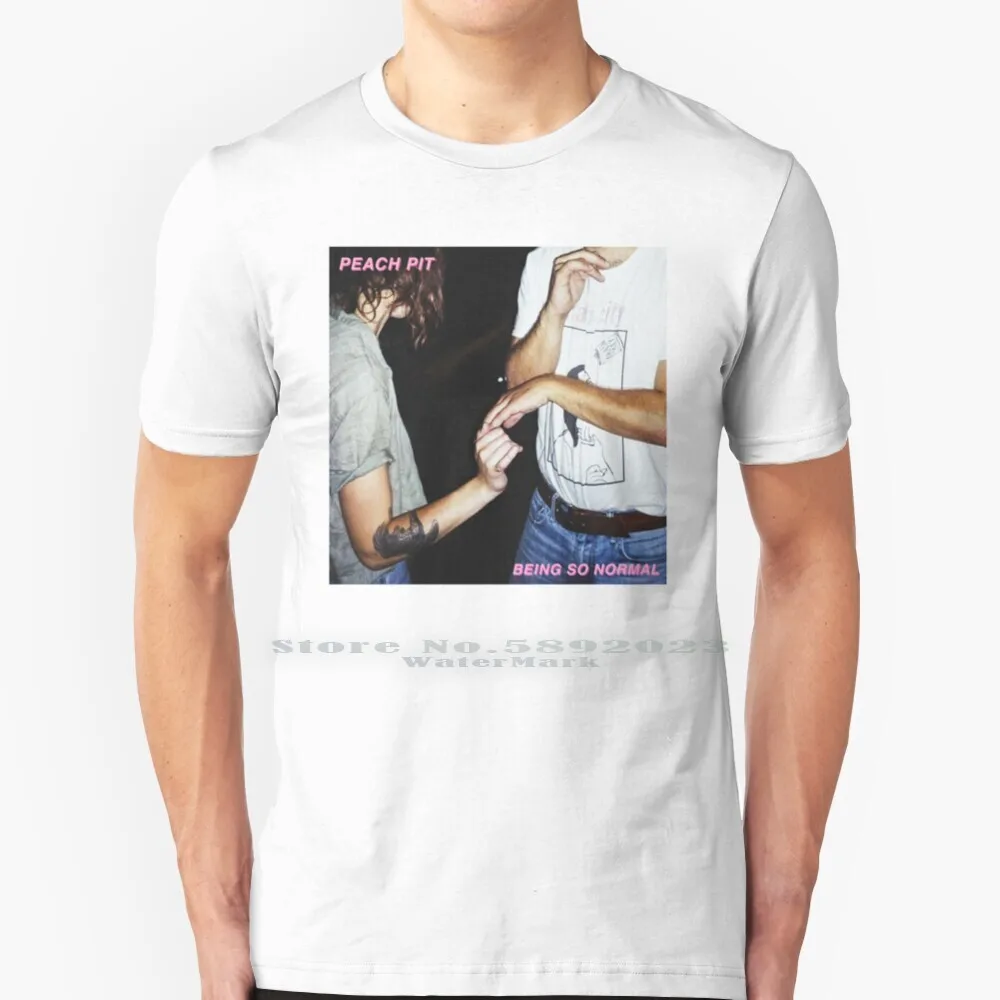Maglietta Pesca 100% Puro Cotone Big Size Peach Pit Peach Pit Group Music Peach Pit Neil Smith Peach Pit Cristoforo Vanderkooy