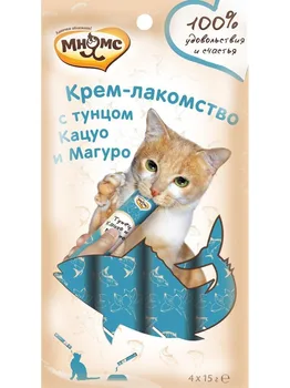 

Treats Cream treat for cats tuna Katsuo and Maguro 15G x 4 PCs (48 pack)