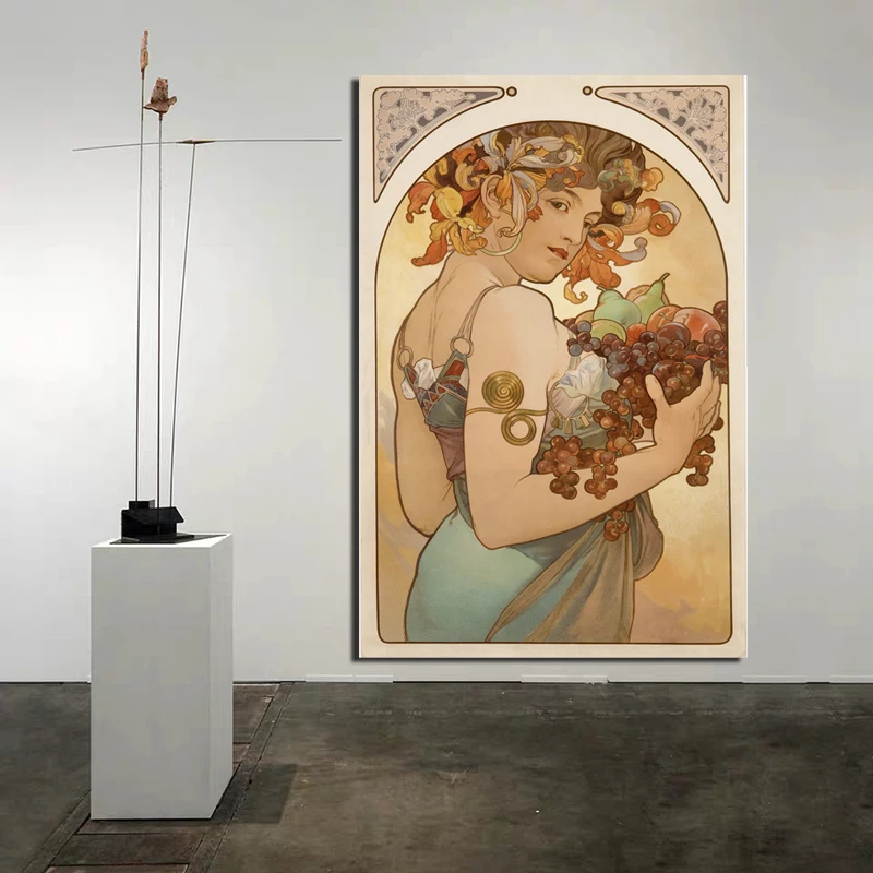 Alphonse Maria Mucha классические настенные Арт холст плакаты с живописью принты Современная живопись настенные картины для Гостиная hd-качество для домашнего декора