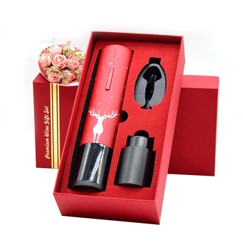 

Automatic Bottle Opener Electric Rechargeable Wine Opener with Stainless Steel Foil Cutter Kitchen Accessories Gadgets