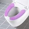 1Pair Portable Reusable Warm Plush Toilet Seat Filling Washable Bathroom Mat Seat Cover Health Sticky Pad Household Supplies ► Photo 2/6