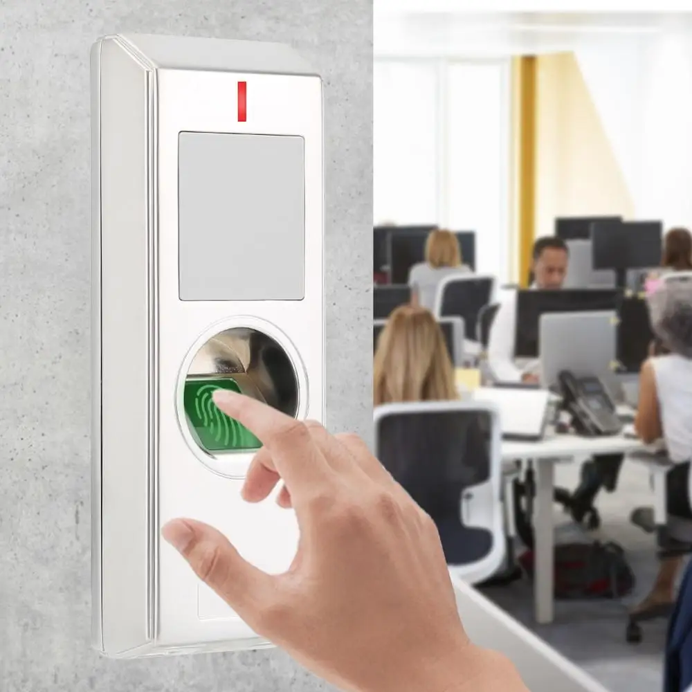 Металлический контроллер доступа со сканером отпечатков пальцев IP66