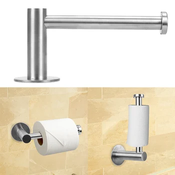 

Seamless Bathroom Self Adhesive Wall Mount Toilet Paper Holder Stainless Steel Roll Paper Tools