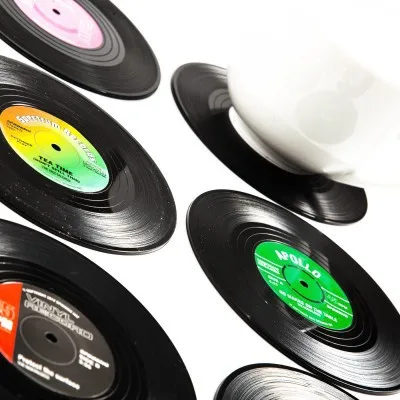 6 шт Горячая Ретро стиль CD Виниловая пластинка креативная подставка для кофейных
