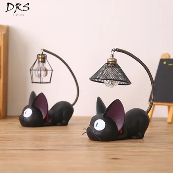 

Gigi Creative Resin Craft Magic Desk Lamp Cat Nightlight Presents Decor Home Ornament for Boys Girls Table Lights Lamparas Para