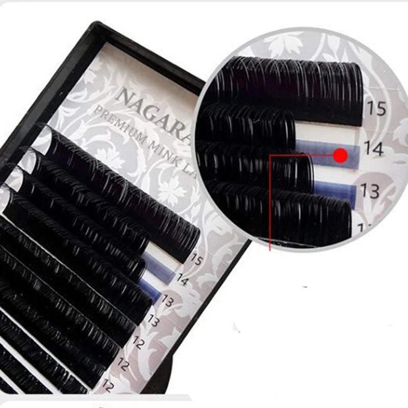 Eyelash Extensions Individual Eyelash C D Curl Natural Long Faux Mink Eyelash False Eyelashes Fake Lashes Grafting Eyelash
