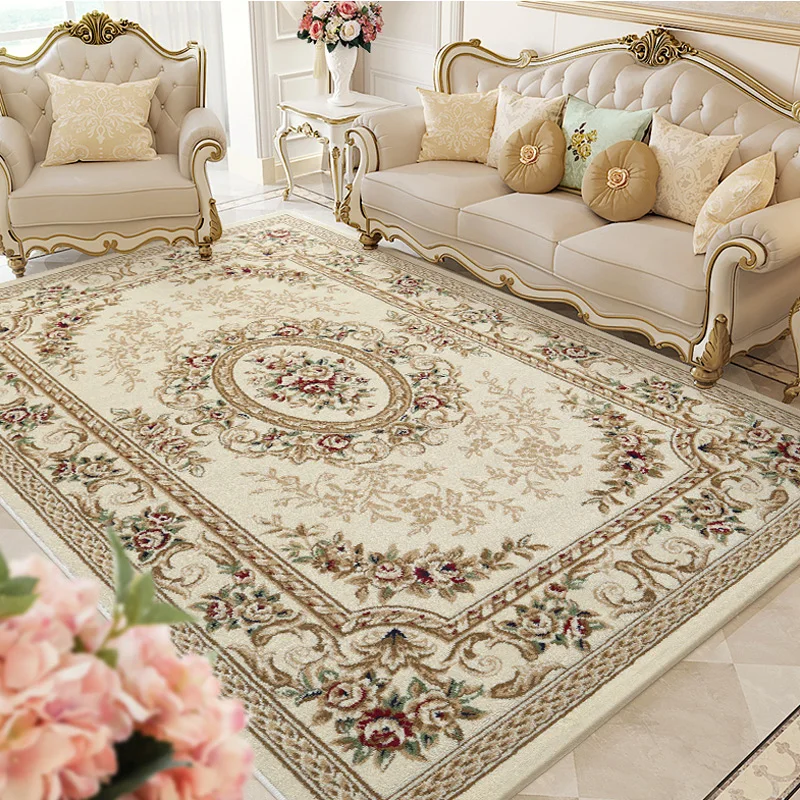 Modern Soft Persian Carpets For Living Room European Style Palace Carpet For Bedroom Parlor Dining Table Mat Thick Study Rug 2