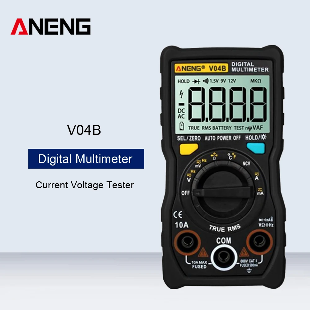 ANENG V04B цифровой мультиметр тест er Esr метр мультиметр Автоматическое отключение питания пиковый автоматический мультиметр DC/AC напряжение тест