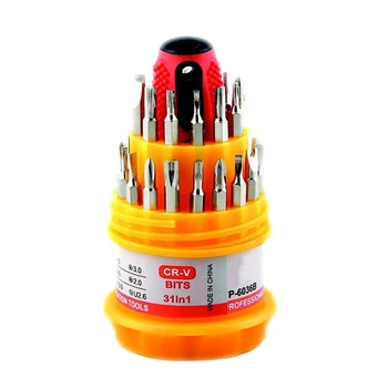 

Multifunction 31Pcs Screwdriver Kit Small Mini Combination Universal Hand Tool Set Dismountable Antiskid Handle Repair New