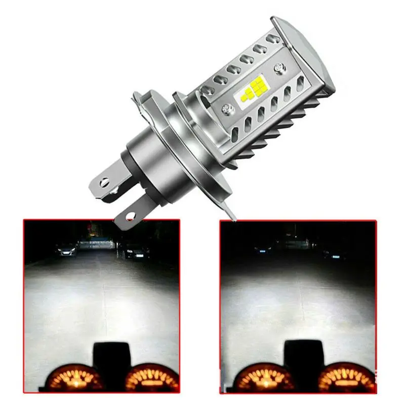 H4 15 Вт CSP 9SMD светодиодный фонарь для мотоцикла HID Hi/Low Beam 1600LM Высокая мощность