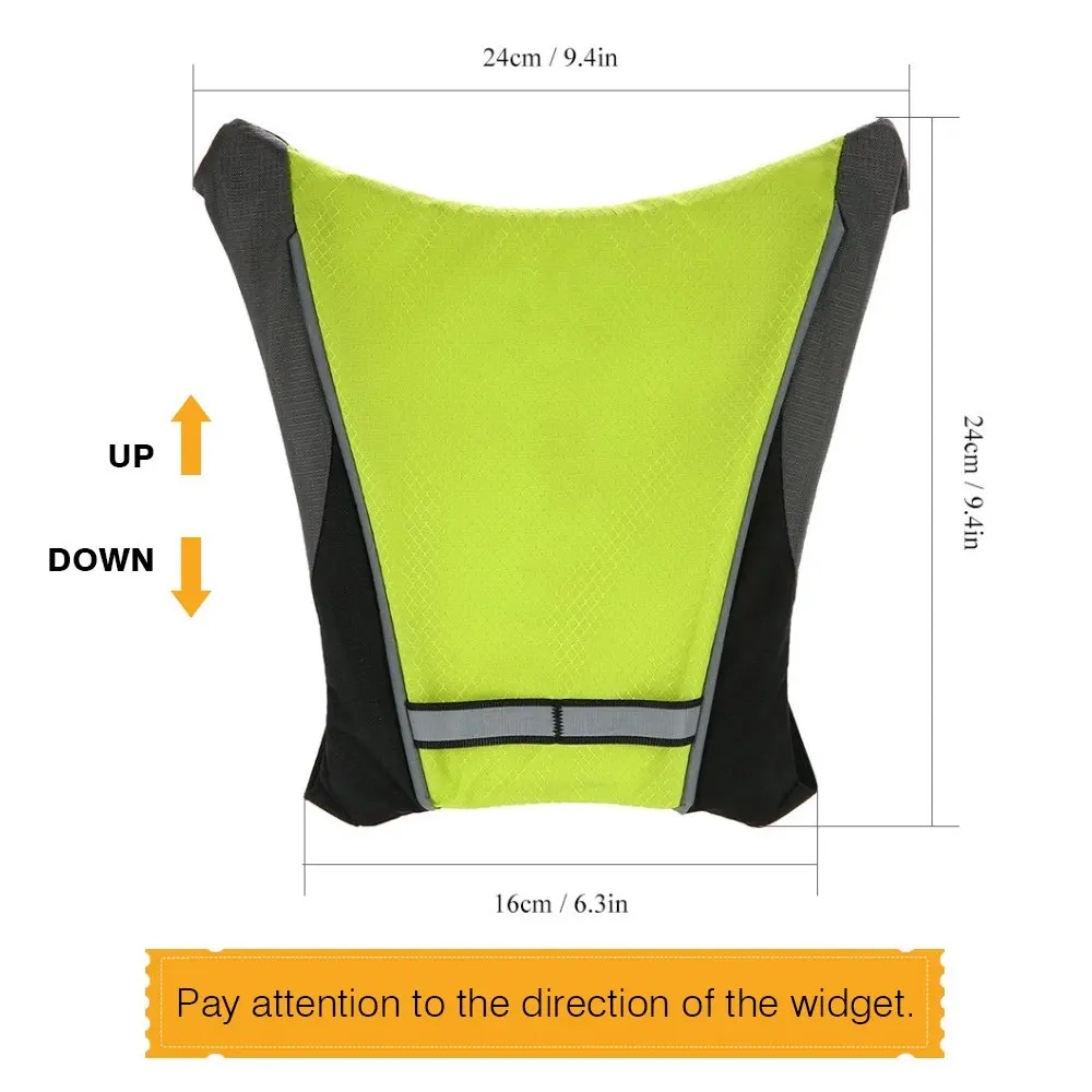 Cycling Vest LED Signal Light Indicator Reflective Vest for Night Outdoor Hiking Cycling Bike Safety Turnning Signal Lights Vest