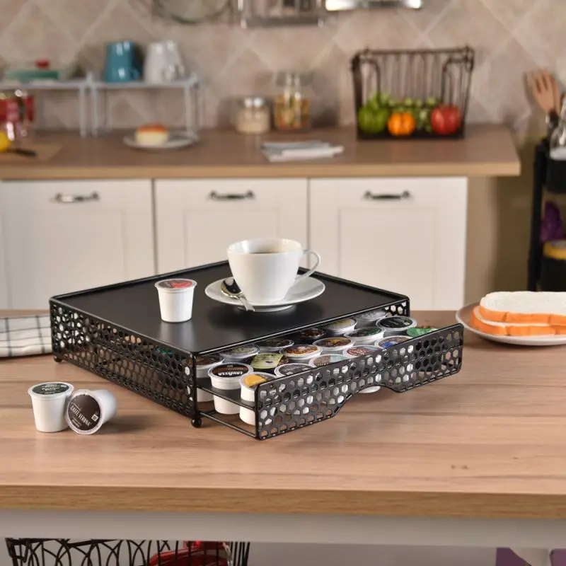 

Coffee Pod Holder, Coffee Machine Stand, Drawer Storage Holder, Pod Dispenser Accessories