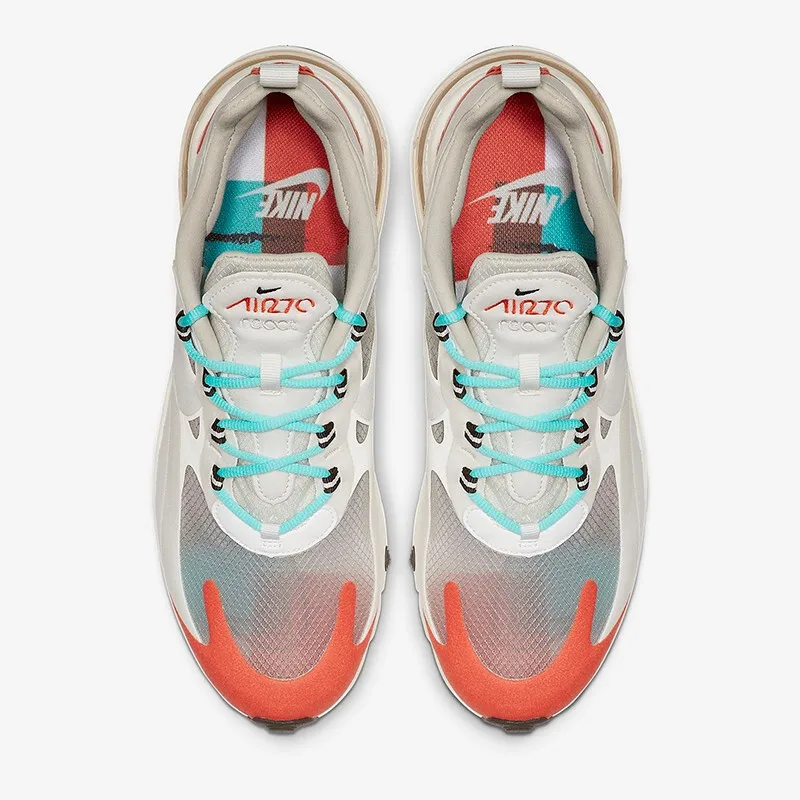 Nike Air Max 270 React кроссовки унисекс с воздушной подушкой для спорта на открытом воздухе удобные Оригинальные INS