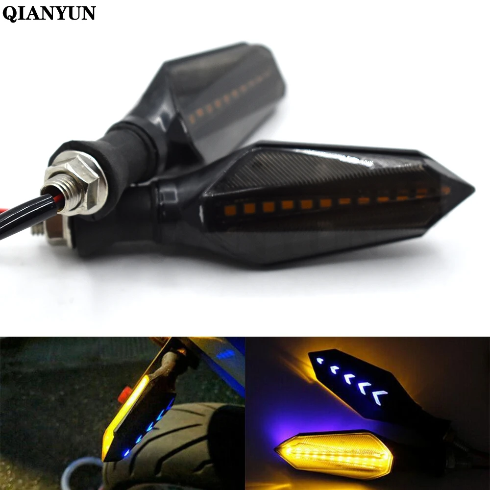 

Universal motorcycle LED turn signal indicator light amber running light for kawasaki suzuki honda yamaha KTM Ducati BMW Triumph
