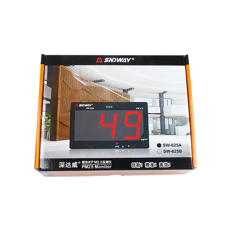 

Sndway SW-625A настенный лазерный датчик PM2.5 детектор газоанализатор монитор качества загрязнения воздуха для умного дома