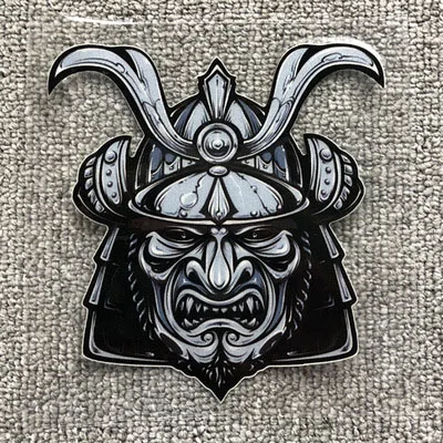 12x11.5cm Новейшая мотоциклетная Светоотражающая Ретро самурайская наклейка японский ниндзя JDM japanse drift автомобильные наклейки для мотоциклистов - Цвет: 12x11.5cm