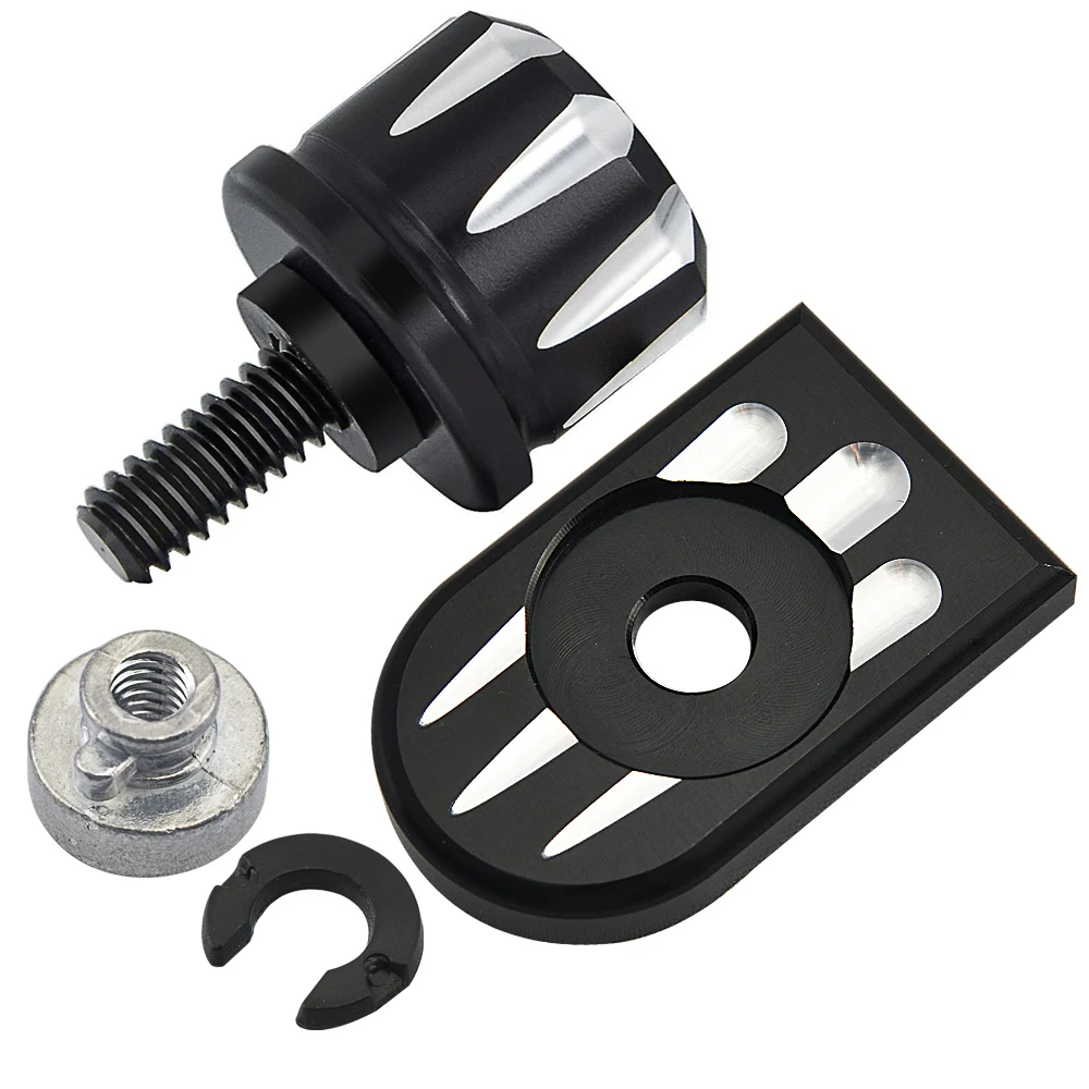 03 Bolt Tab Nut Мотоцикл заднее сиденье на крыле БОЛТ СИДЕНЬЕ винт гайка комплект Монтажная ручка Крышка гайка для Harley Мотоциклов '96-'19 - Цвет: 03 Bolt Tab Nut