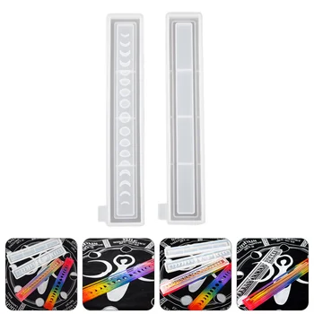 

1 Set of 4Pcs Phase of Moon Mold Incense Box Casting Mould DIY Epoxy Mould