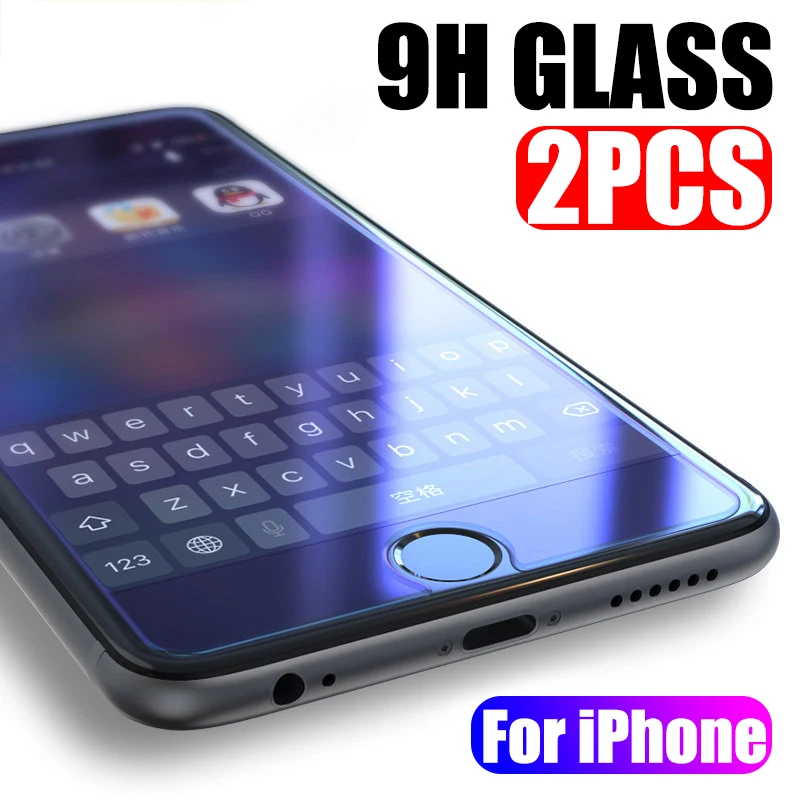 

9H Explosion Proof Tempered Glass On For iPhone X Xr Xs Max Glass iPhone 6 6s 7 8 Plus Screen Protector Protective Glass Film Xs