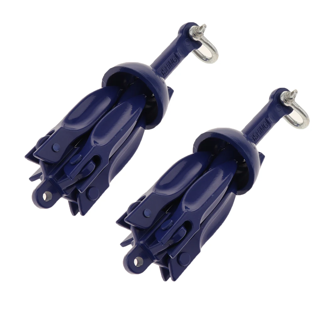 2-Set Aluminum Folding Anchor System Canoe Kayak Raft Sailboat Fishingboat Jet Ski