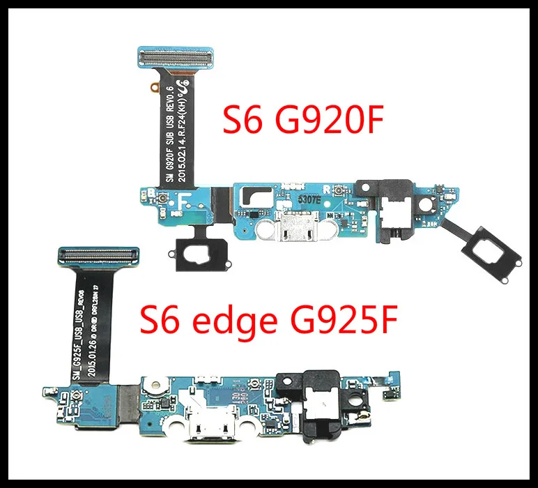 Высокое качество для samsung Galaxy S6 G920F USB зарядное устройство зарядный порт разъем гибкий кабель запасные части S6 edge G925F G9250