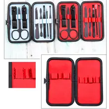 Дизайн ногтей из нержавеющей стали Маникюрный Инструмент Пинцет Набор украшения набор маникюрный набор портативный дорожный набор