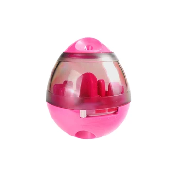 

Interactive Dog Cat Food Treat Ball Bowl Toy Funny Pet Shaking Leakage Food Container Puppy Feed Pet Tumbler Toy
