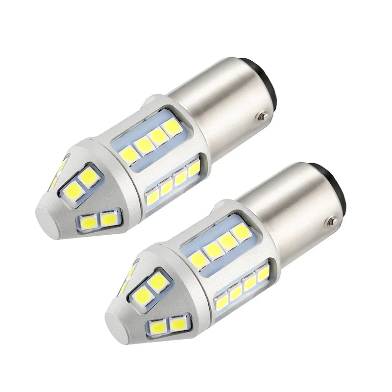 2XDaytime бег светильник DRL 1157 BAY15D P21/5 Вт супер яркий 30 SMD 3030 светодиодный автомобиль хвост светодиодный лампы 21/5 Вт тормозной светильник s Авто Противотуманные огни