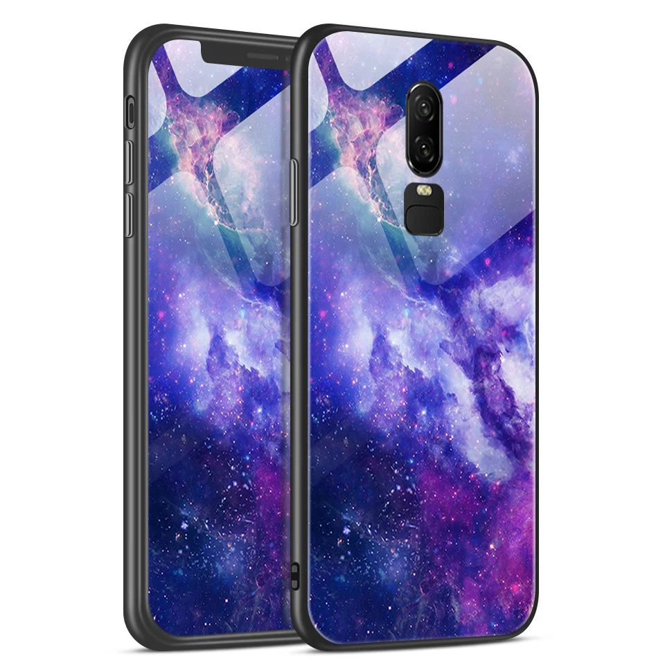 Для OnePlus 6 6T 7 7Pro модный ТПУ чехол для мобильного телефона 1+ 6 6t 7 роскошный ударопрочный закаленное стекло задняя защита жесткий чехол - Цвет: W117