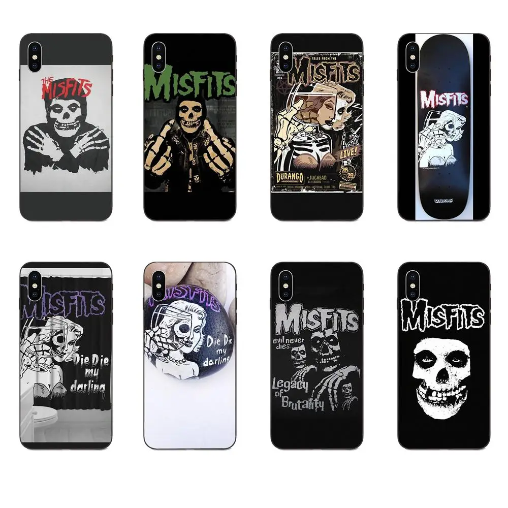 Винтажная Мягкая силиконовая ТПУ Черная защитная пленка Misfits Die для Xiaomi Redmi Note 2 3 4