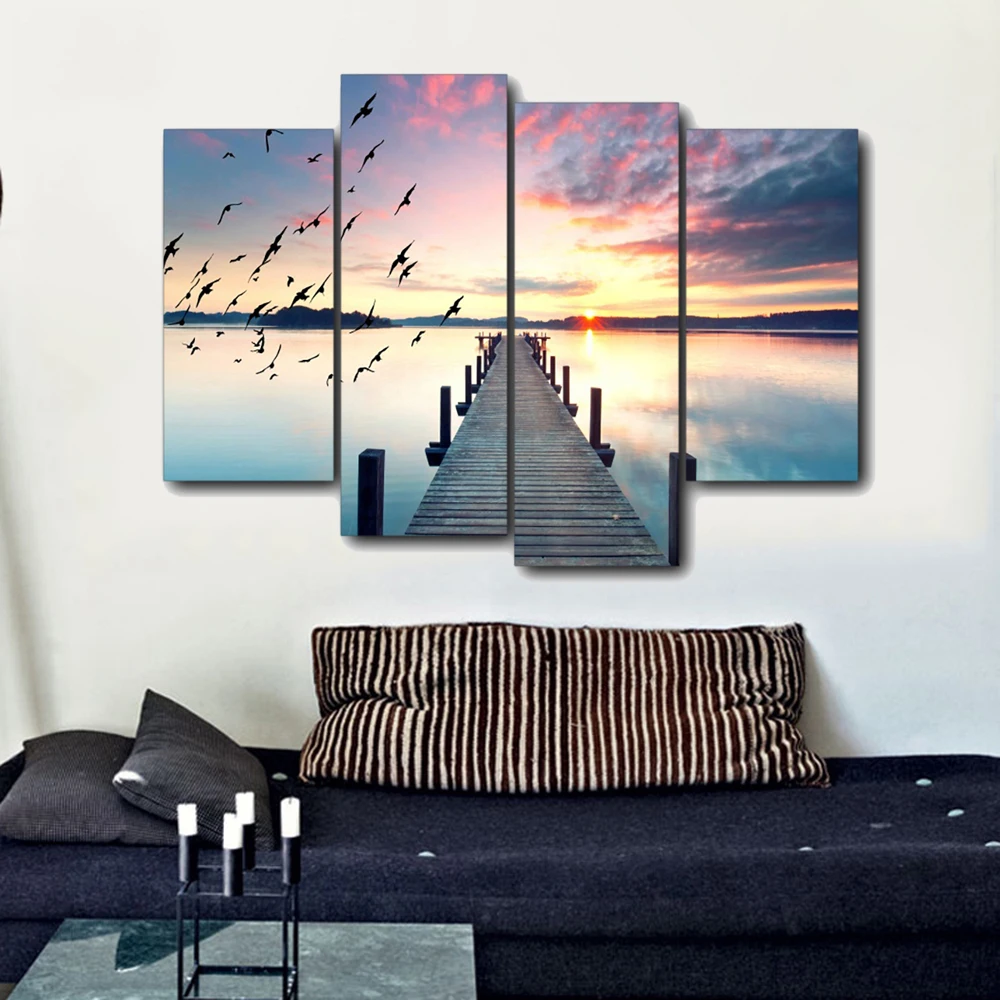 Морской пейзаж город декоративные картины на холсте каллиграфия принты домашнее украшение стены искусства плакат картинки для гостиной спальни