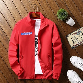 

2020 College Style Jacket Men Riverdale Printed Casual Loose Men Jacket Sportswear Bomber Autumn Winter Customize Any Logo Zippe