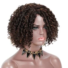 Krasivyj Korotkij Afro Kudryavyj Parik Smeshannyj Chernyj I Blond Sinteticheskij Parik Dlya Chernyh Zhenshin S Bokovoj Chastyu Naturalnye Volosy Kupit Nedorogo V Internet Magazine S Dostavkoj Sravnenie Cen Harakteristiki Foto