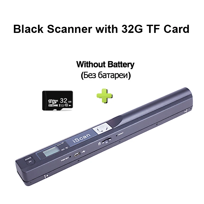 iScan Portable Handheld Scanner Document A4 Book Scanner Color Photo Image Scanner 900DPI Support JPG PDF Format With 32G Card color scanner Scanners