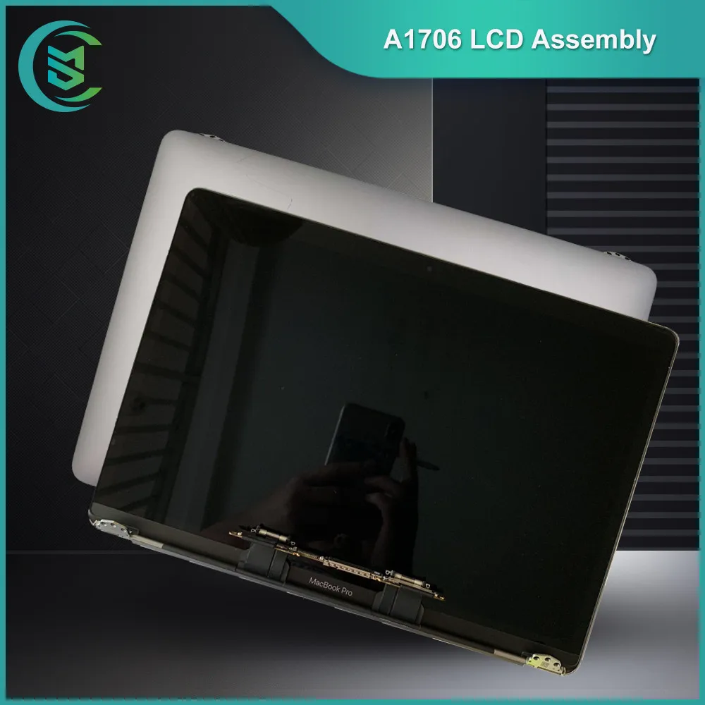 

Free Tools Original Used A1706 A1708 LCD Screen Display Assembly for Macbook pro13" Full Complete Grey Silver MLH12LL with sopts