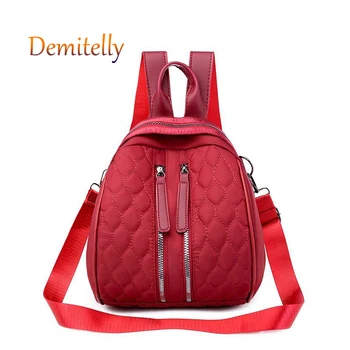 

Fashionable Women's Multifunctional Backpack New Campus Style Girl Backpack Checkered Decoration Lady Backpack Travel Bag