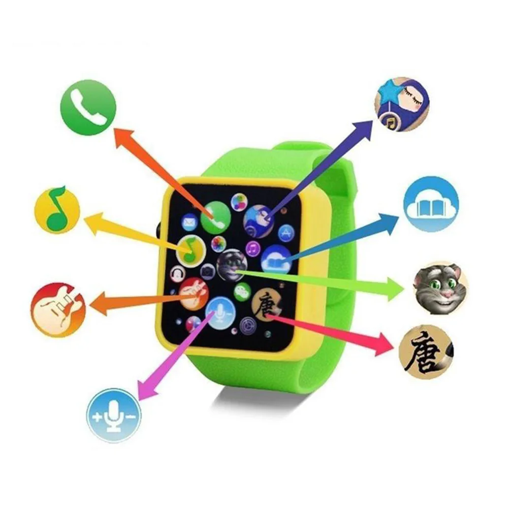 

Children smart watch Early Education Toys Wrist Watch 3D Touch Screen simulation Music Smart Teaching Baby toy ringing kids toys