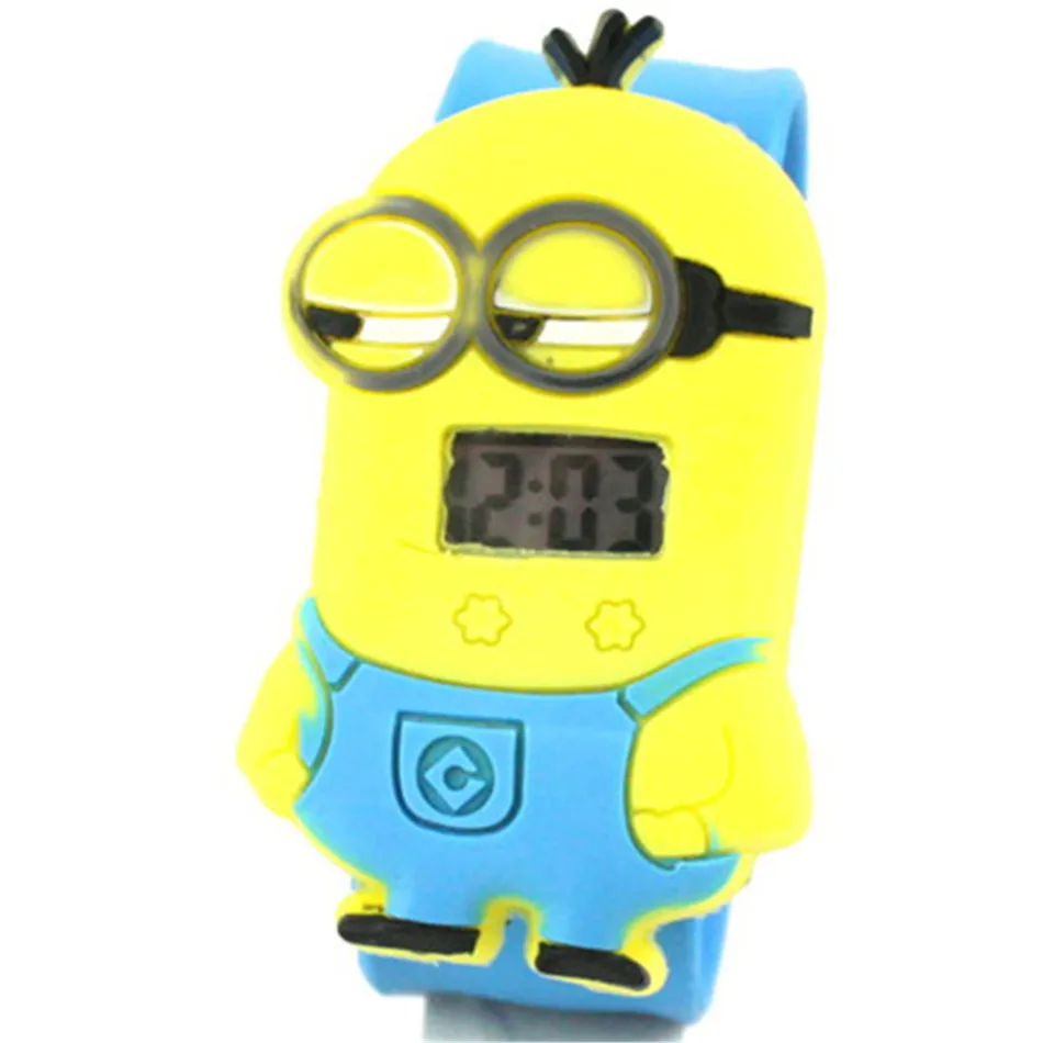 Minions Watches Children's 3D Cartoon Film Toy Kids Watches Children Baby Clock for Girls Boys Gifts Toy Watch for Child - Цвет: Minions Watches